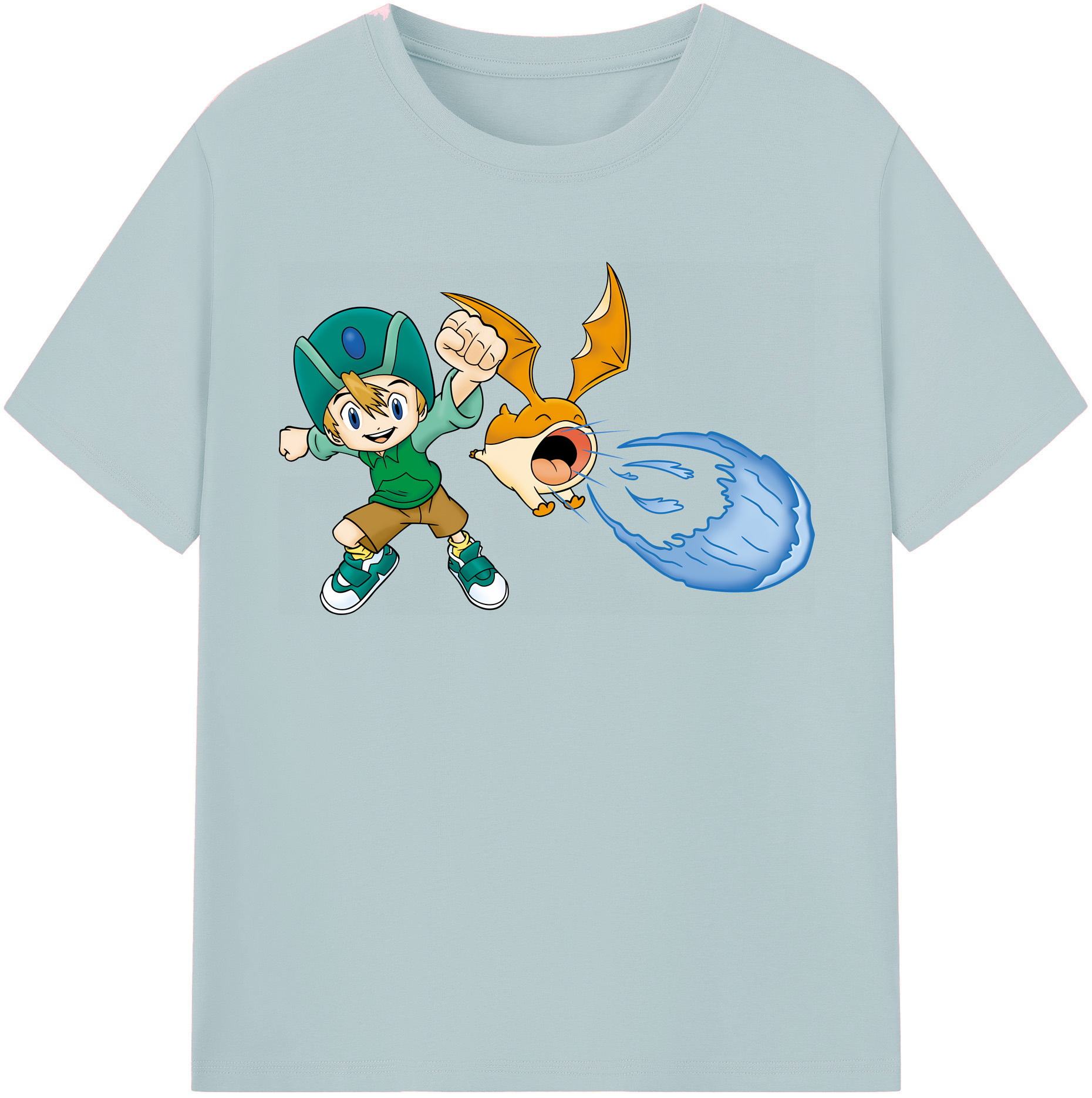 （画像用） Digimon デジタルモンスター/デジモン 綿100％半袖Tシャツ（フロントプリント）